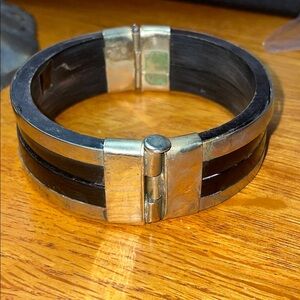 Vintage Black and Gold Men's Bracelet